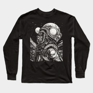 Cosmic Psychonaut Mind-Altering Illustration Long Sleeve T-Shirt